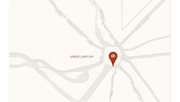 Mapa centra Prahy s vyznačenou adresou Souřadnic Bytí