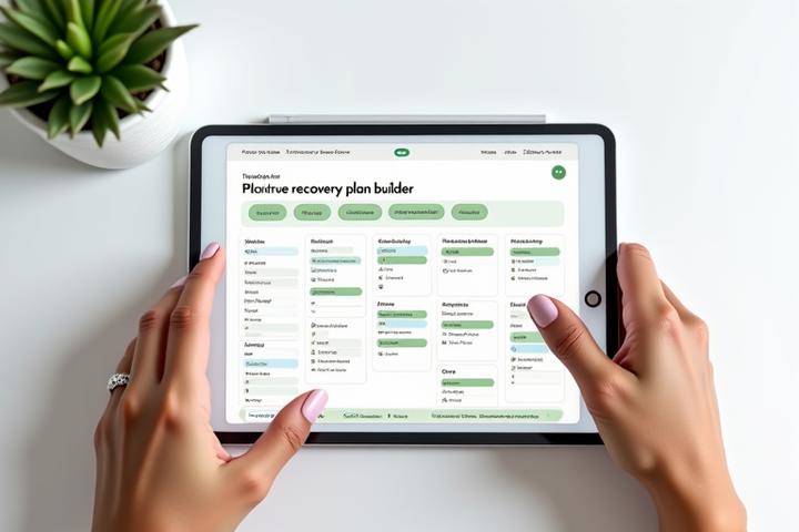 Interaktivní rozhraní na tabletu pro tvorbu personalizovaného recovery plánu